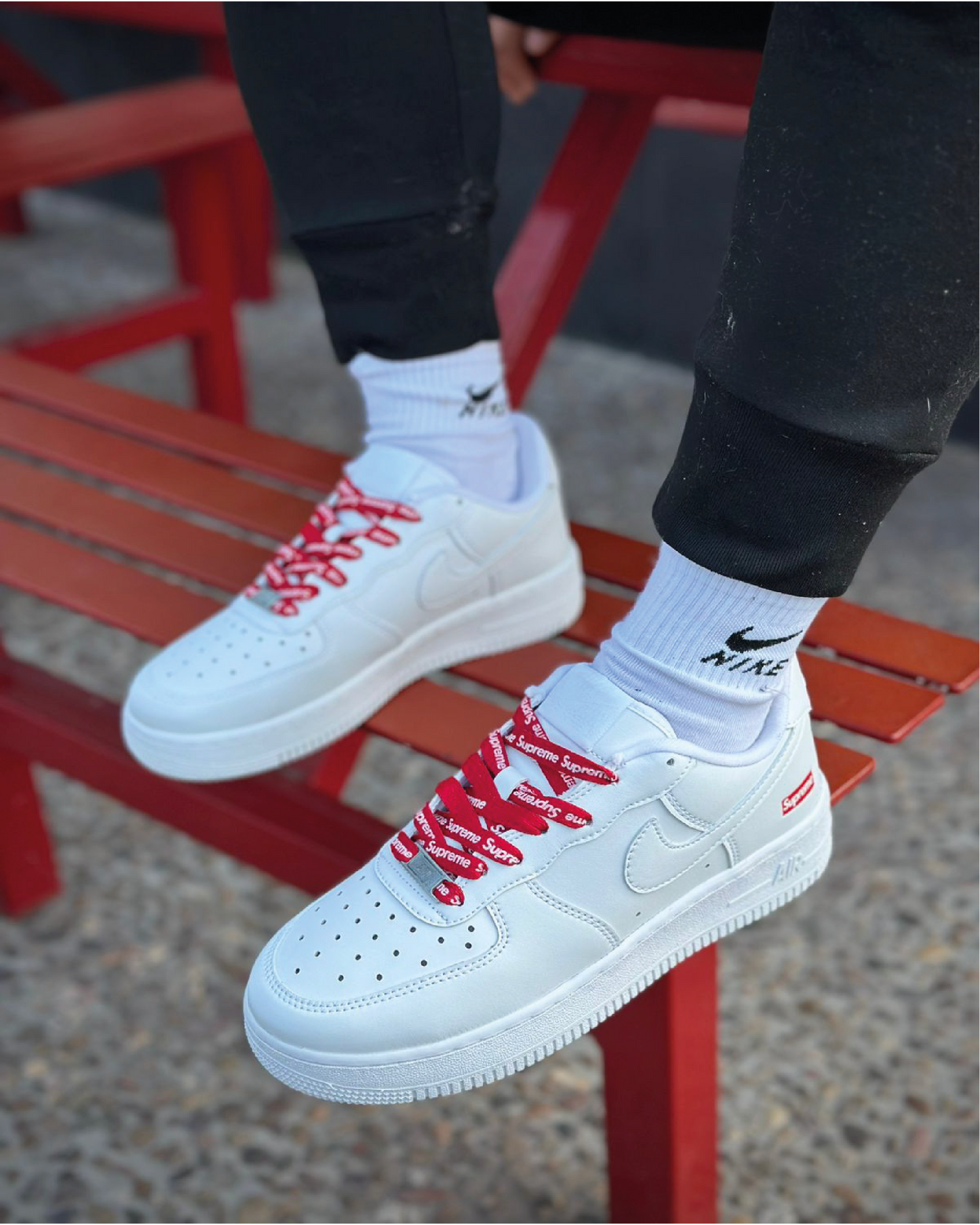 AF1MA-3 BLANCO ROJO