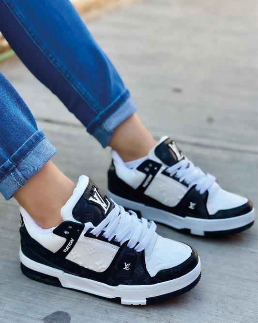 TRAINER BLANCO NEGRO