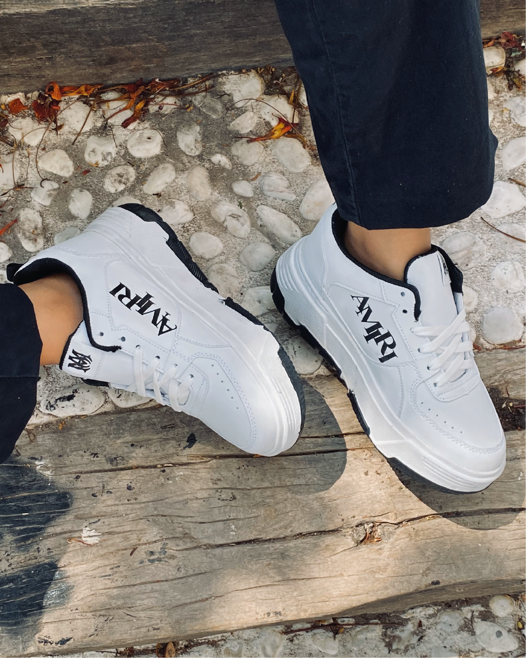 AMIRI AM-4 BLANCO NEGRO