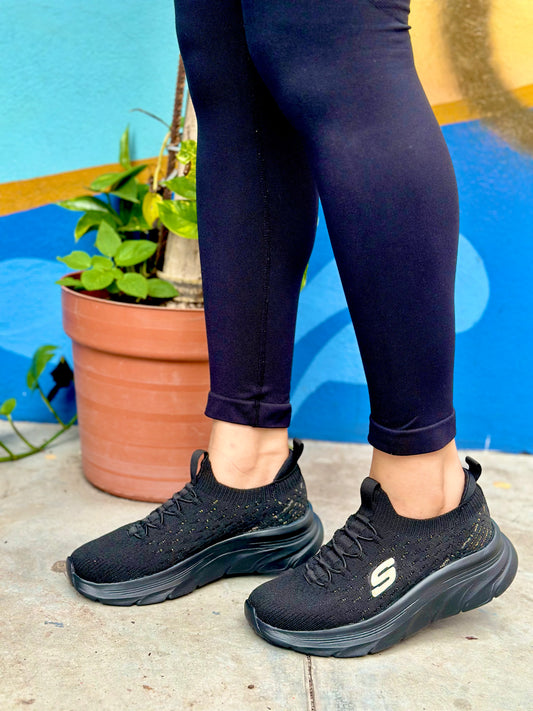 SKETCHERS 227YM NEGRO ORO